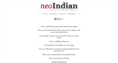 Desktop Screenshot of neoindian.org